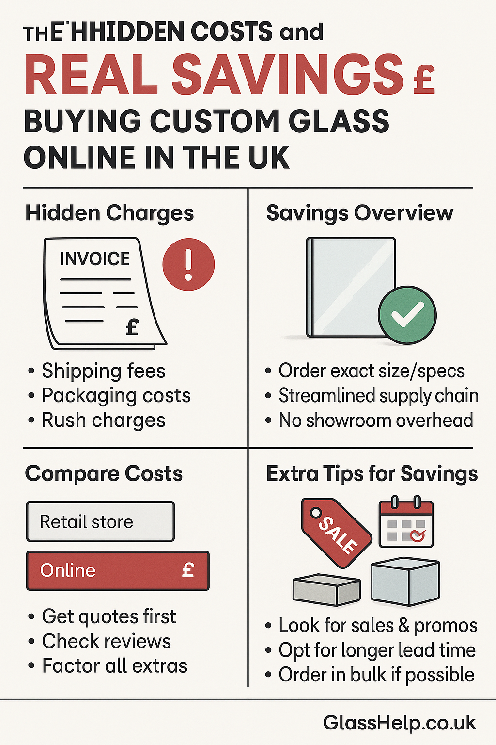 Infographic – Hidden Costs & Real Savings of Buying Custom Glass Online (GlassHelp.co.uk)