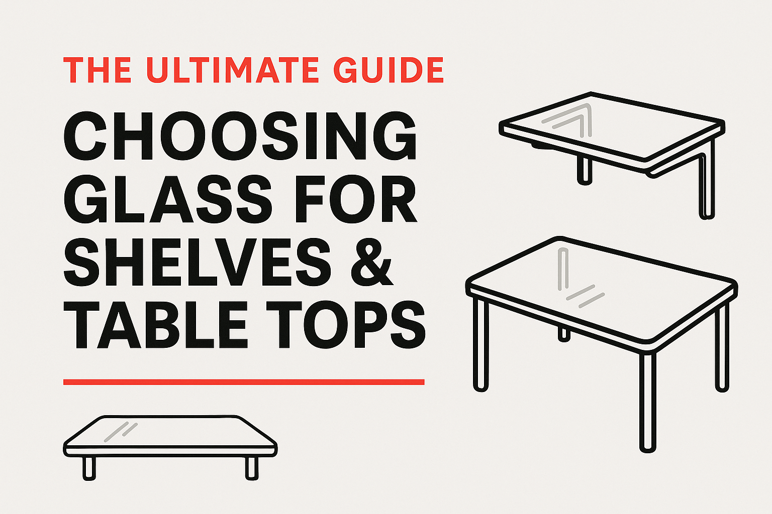 Choosing the right glass for shelves and table tops (GlassHelp.co.uk)